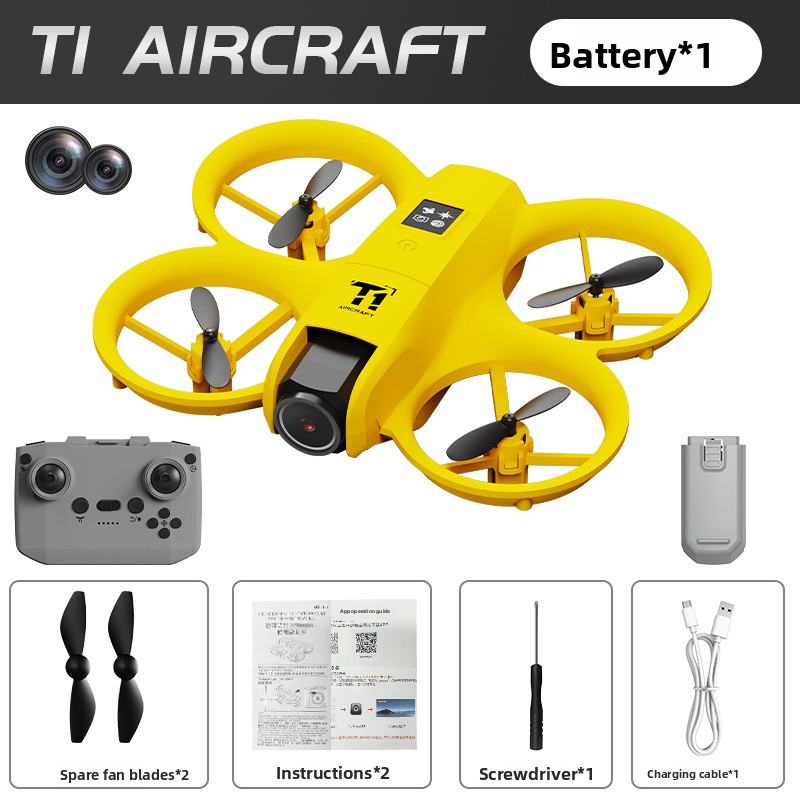 New drone real-time aerial photography dual camera
