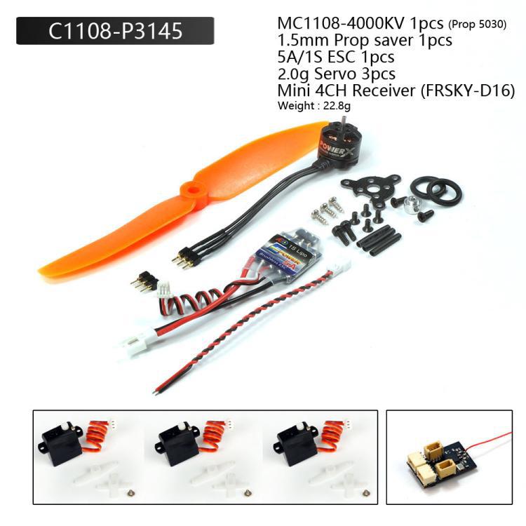 Remote Control Model Aircraft Motor Toy Fixed Wing Parts MC1108 4000KV Motor Accessories