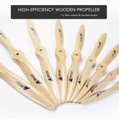 dwhobby Remote Control Model Airplane Fixed Wing Propeller Parts Methanol Engine Accessories Beech Wood Propeller Blades