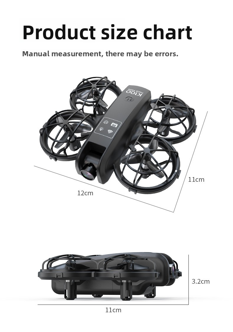 k100max Mini Aerial Photography Screen Control Drone