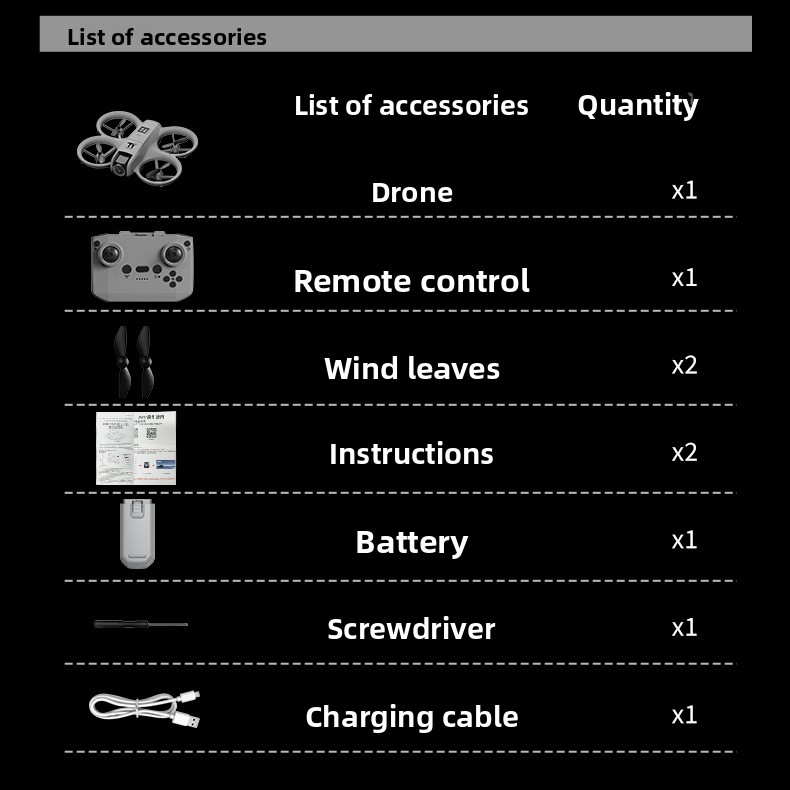 New drone real-time aerial photography dual camera