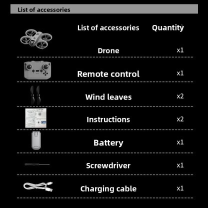 New drone real-time aerial photography dual camera