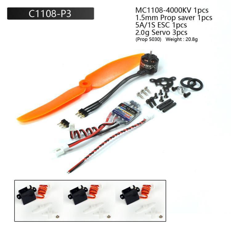 Remote Control Model Aircraft Motor Toy Fixed Wing Parts MC1108 4000KV Motor Accessories
