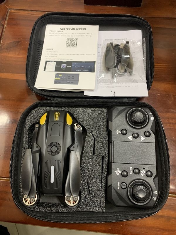 Smart GPS Outdoor Gaming Drone with LED Light & 50x Zoom Hover Features Follow Function & 4K Video-Budget Friendly Toy