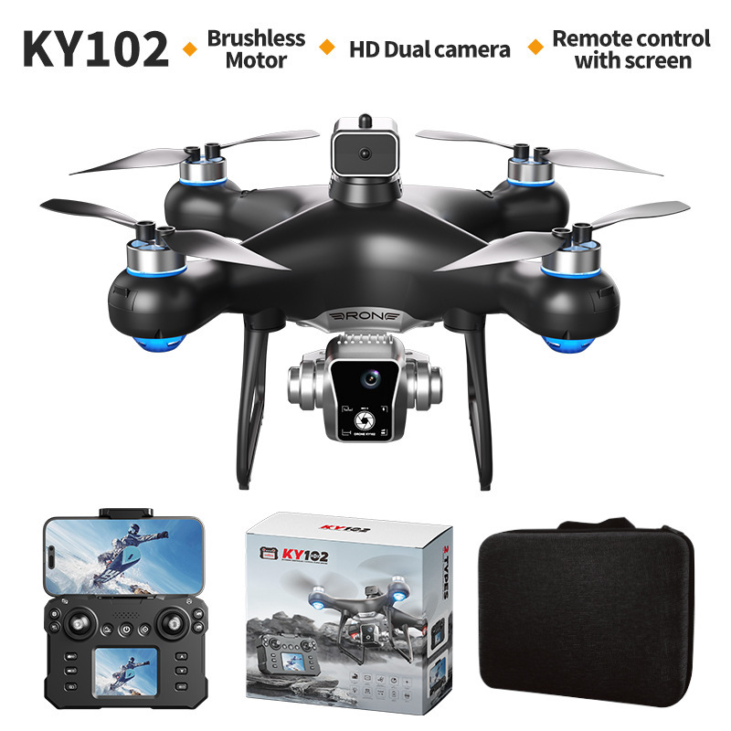 KY102 Brushless Drone with Screen Remote Control