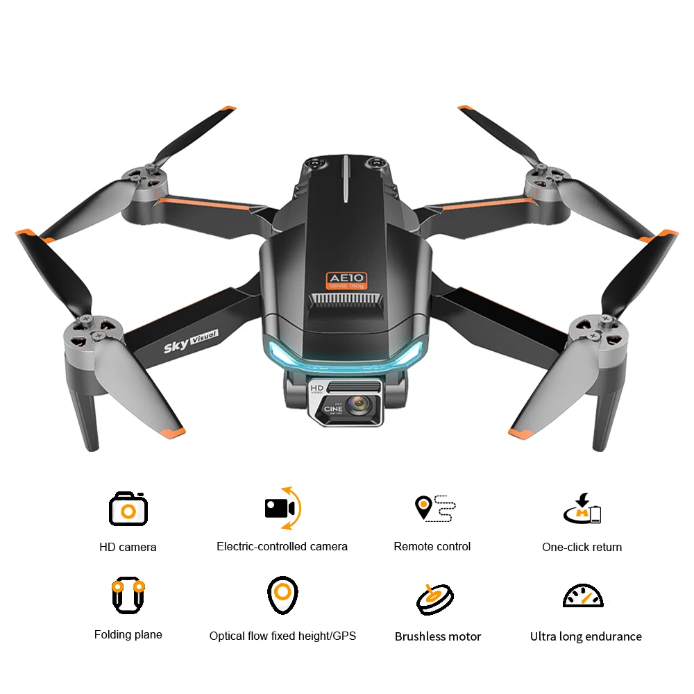 New Professional UAV with Mini Fuselage Gps Optical Flow Dual Positioning Headless Mode 50x Zoom Wifi Fpv Drone 8k Quadcopter