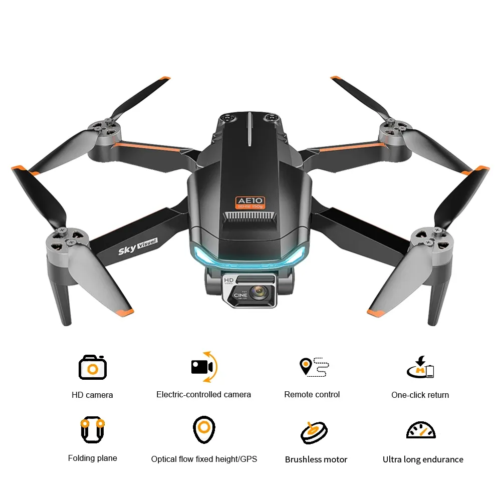 New Professional UAV with Mini Fuselage Gps Optical Flow Dual Positioning Headless Mode 50x Zoom Wifi Fpv Drone 8k Quadcopter