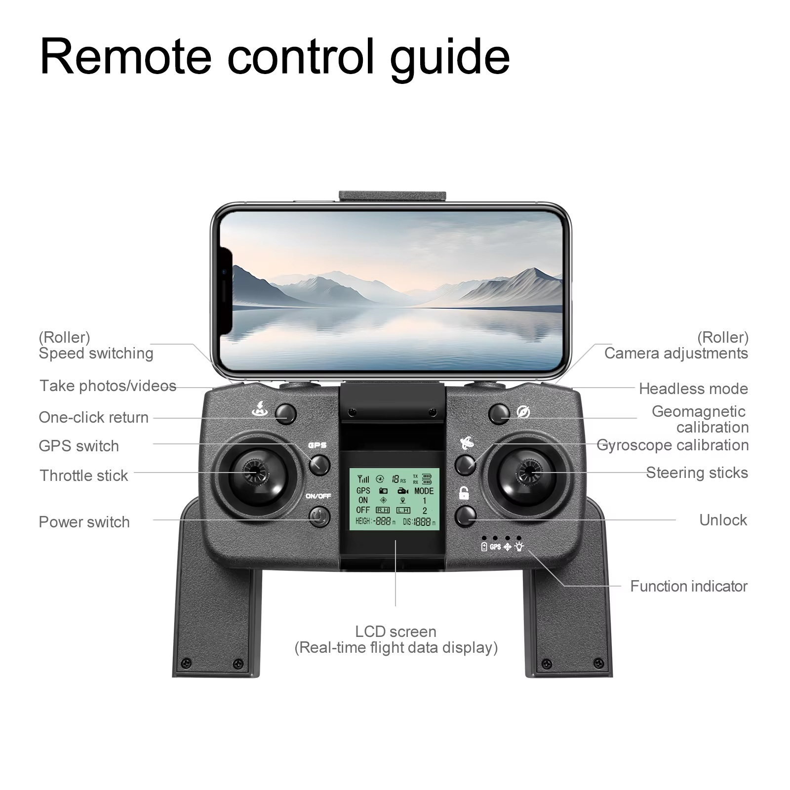 High Quality S188 Prosumer Drone 8K GPS Quadcopter with HD Camera 100M Image Transmission Remote Control Drone