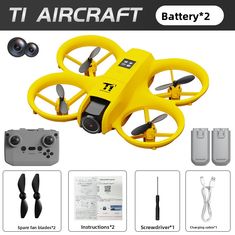 New drone real-time aerial photography dual camera