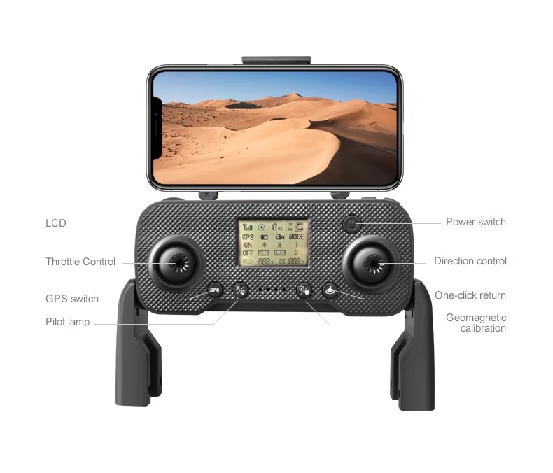 LU20 GPS Optical Flow Positioning  Drone Gesture Video 5g Wifi Fpv Racing Drone UAV Radio Hobby Drone