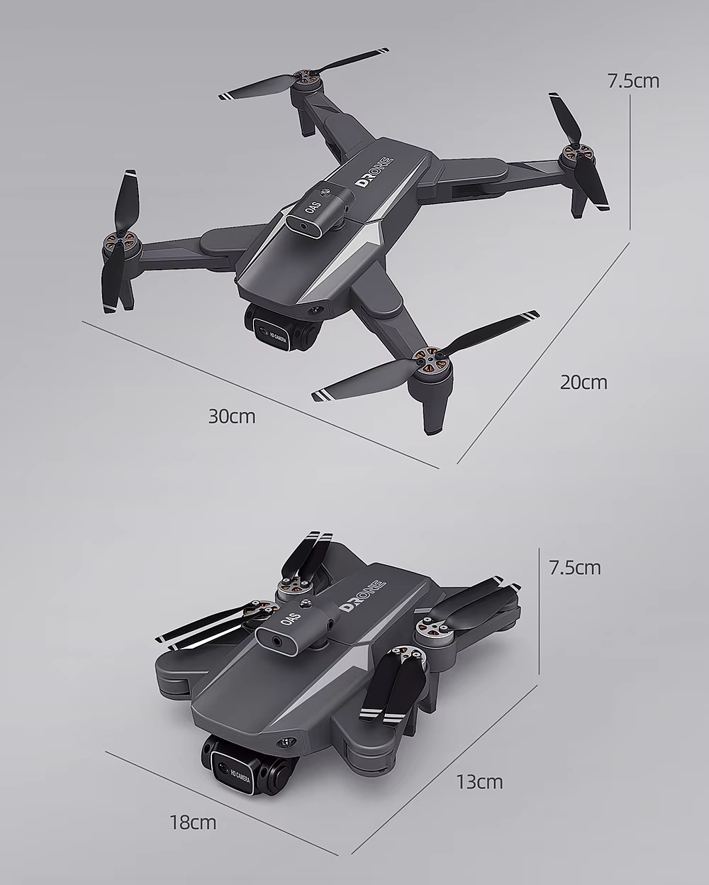 H5 360 Degree Obstacle Avoidance Optical Flow Smart Follow Me Drone 8k Camera Esc Gps Drone Professional 5g Wifi Fpv Drone UAV