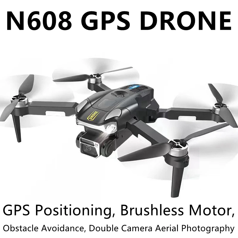 Smart GPS Outdoor Gaming Drone with LED Light & 50x Zoom Hover Features Follow Function & 4K Video-Budget Friendly Toy
