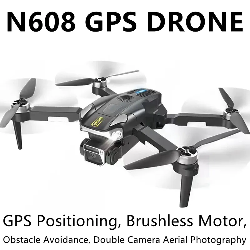 Smart GPS Outdoor Gaming Drone with LED Light & 50x Zoom Hover Features Follow Function & 4K Video-Budget Friendly Toy