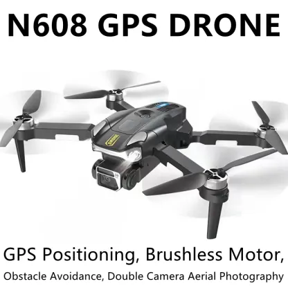 Smart GPS Outdoor Gaming Drone with LED Light & 50x Zoom Hover Features Follow Function & 4K Video-Budget Friendly Toy