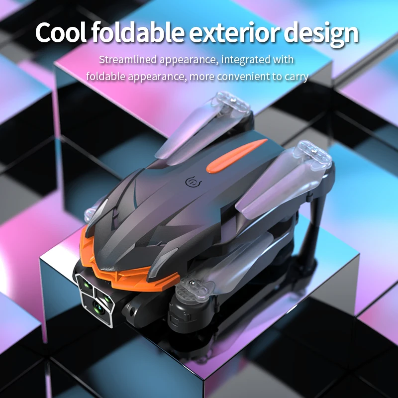 AE4 PRO Folding Drone with Camera 4k Optical Flow Headless Mode 360 Degree Flip Stunt Drones for Beginner 150m air Selfie Plane