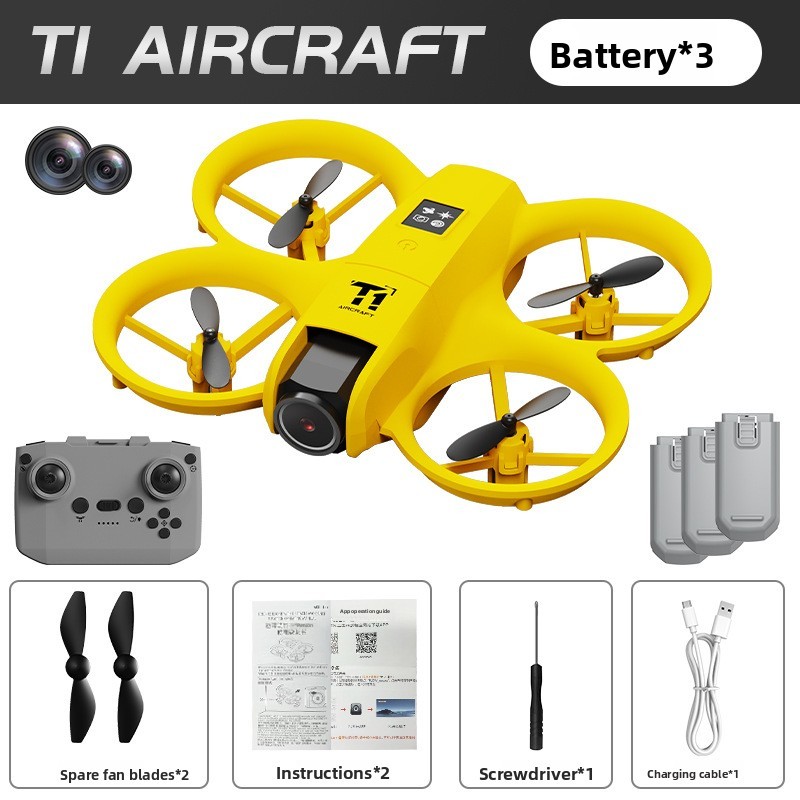 New drone real-time aerial photography dual camera
