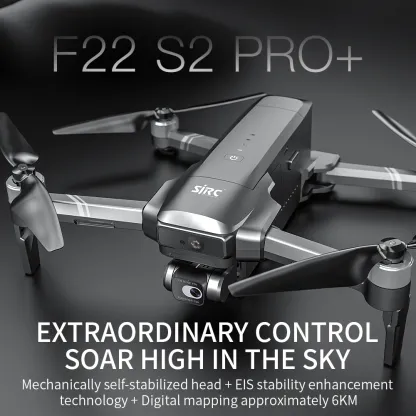 F22 S2 PRO + Smart Follow Me 6km Long Distance Drone 5g Wifi Fpv Photography Drone with 4k Camera and Gps App Found Drone