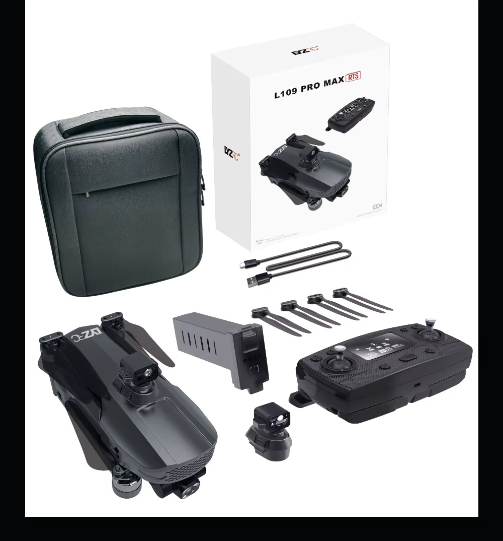 L109 PRO MAX 3 Axis Gimbal Drone EIS Anti-shake Esc Camera 4k Professional Drone 3km Smart Homing Gps Follow Me Drone 5g Wifi