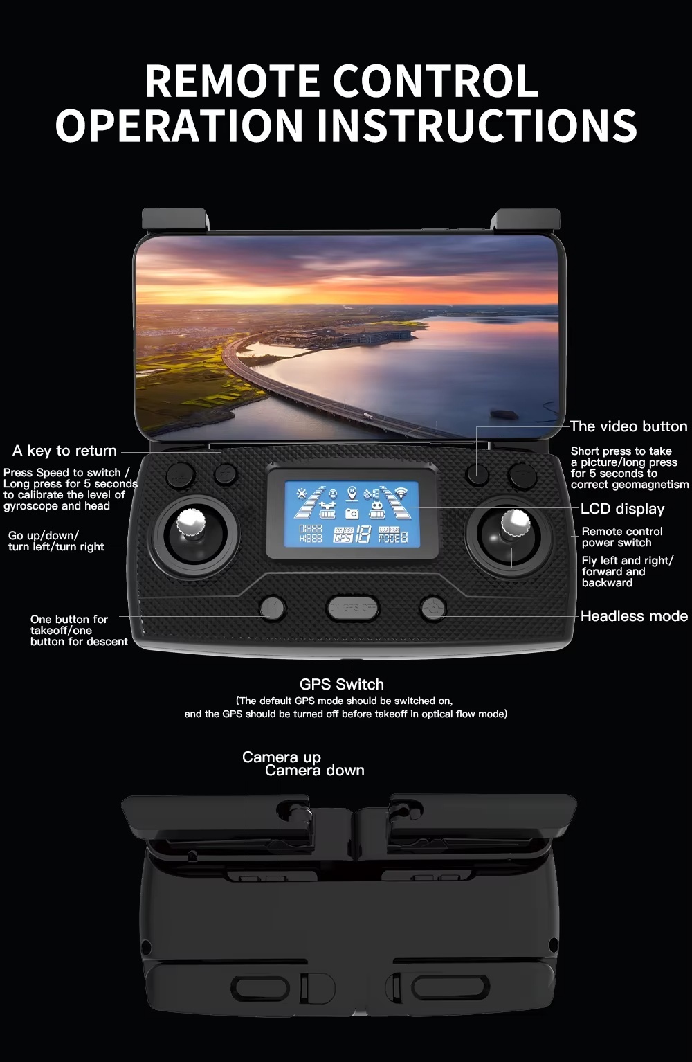 L109 PRO MAX 3 Axis Gimbal Drone EIS Anti-shake Esc Camera 4k Professional Drone 3km Smart Homing Gps Follow Me Drone 5g Wifi