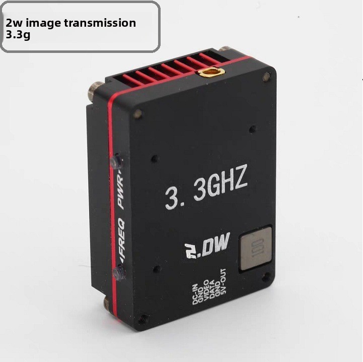 3.3G 2W VTX Transmitter Image Transmission Long-Distance High-Power Drone
