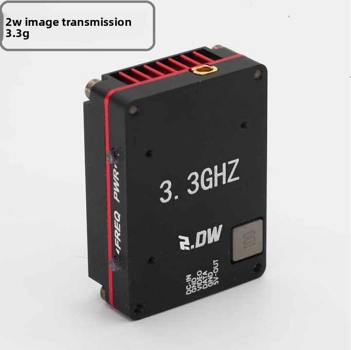 3.3G 2W VTX Transmitter Image Transmission Long-Distance High-Power Drone