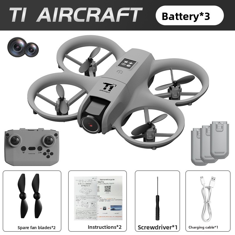 New drone real-time aerial photography dual camera