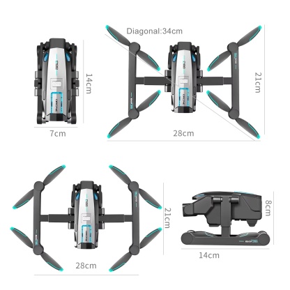 High Quality S188 Prosumer Drone 8K GPS Quadcopter with HD Camera 100M Image Transmission Remote Control Drone