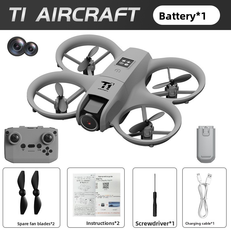 New drone real-time aerial photography dual camera
