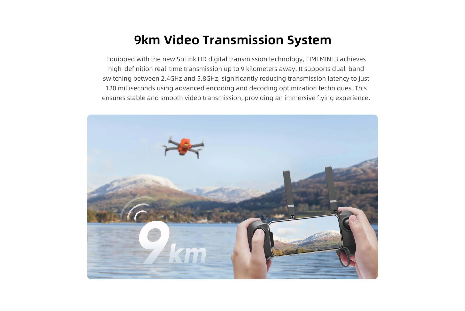 FIMI Mini 3 Timelapse Gps Positioning Drone 4g Wifi Fpv 15km Long Distance Real Time Transmission Remote ID 100M Megaphone Drone