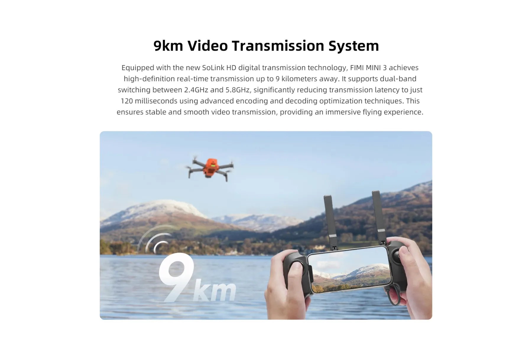 FIMI Mini 3 Timelapse Gps Positioning Drone 4g Wifi Fpv 15km Long Distance Real Time Transmission Remote ID 100M Megaphone Drone