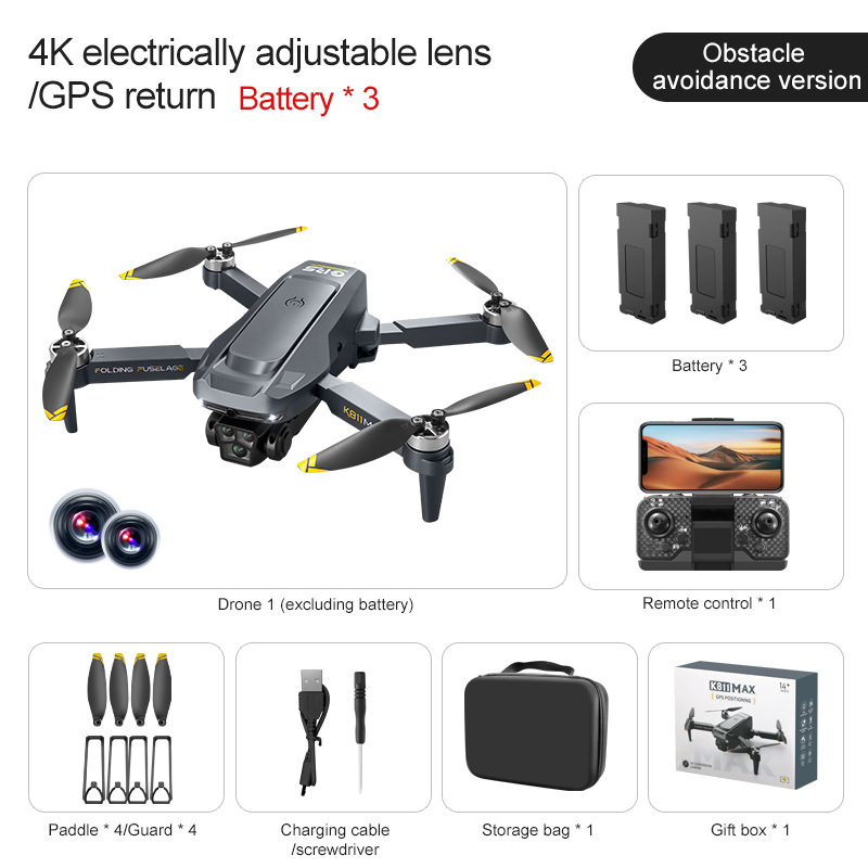 K811 MAX Drone GPS Positioning 4K HD High Definition Aerial Photography