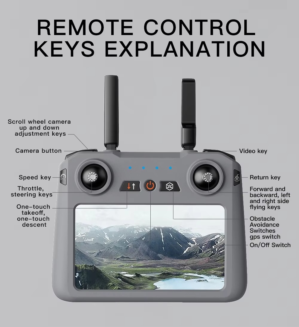 019 Gps Drone with Camera 4K 3 Axis Mechanical Gimbal 360 Obstacle Avoidance 5g Wifi Fpv Uav Mapping Drone Professional