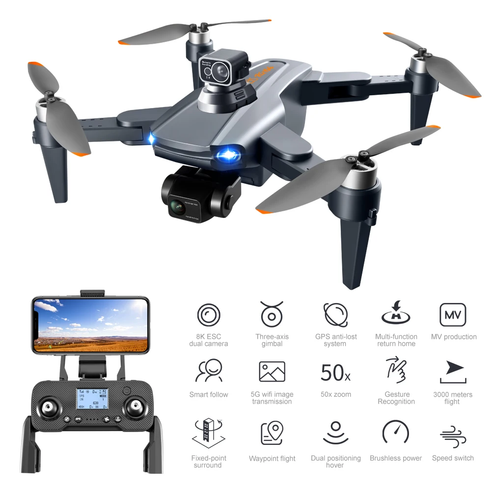 FPV 2022 RG106 PRO 5g Wifi Fpv Drone with hd Camera and Gps Video Professional for Intermediate