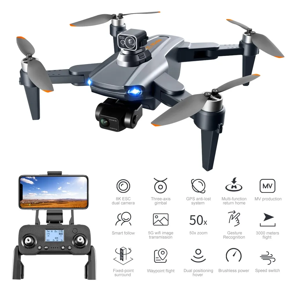 FPV 2022 RG106 PRO 5g Wifi Fpv Drone with hd Camera and Gps Video Professional for Intermediate