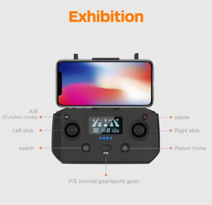 New 2 Arms hd Camera 2.7k 1.2km Long Distance Drone Gps Positioning 5g Wifi Fpv Drone Gesture Control Selfie Drone