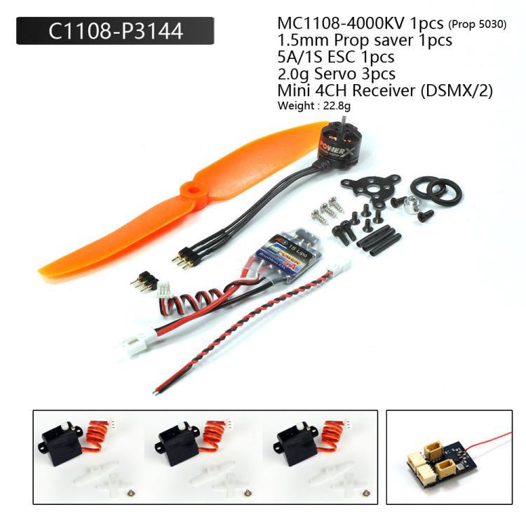 Remote Control Model Aircraft Motor Toy Fixed Wing Parts MC1108 4000KV Motor Accessories
