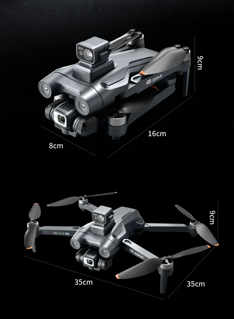 New Original Drone I8 MAX 5G Wifi Big Gps Drone with Camera Electric 4k Uav Mapping Drone Obstacle Avoidance Smart Follow