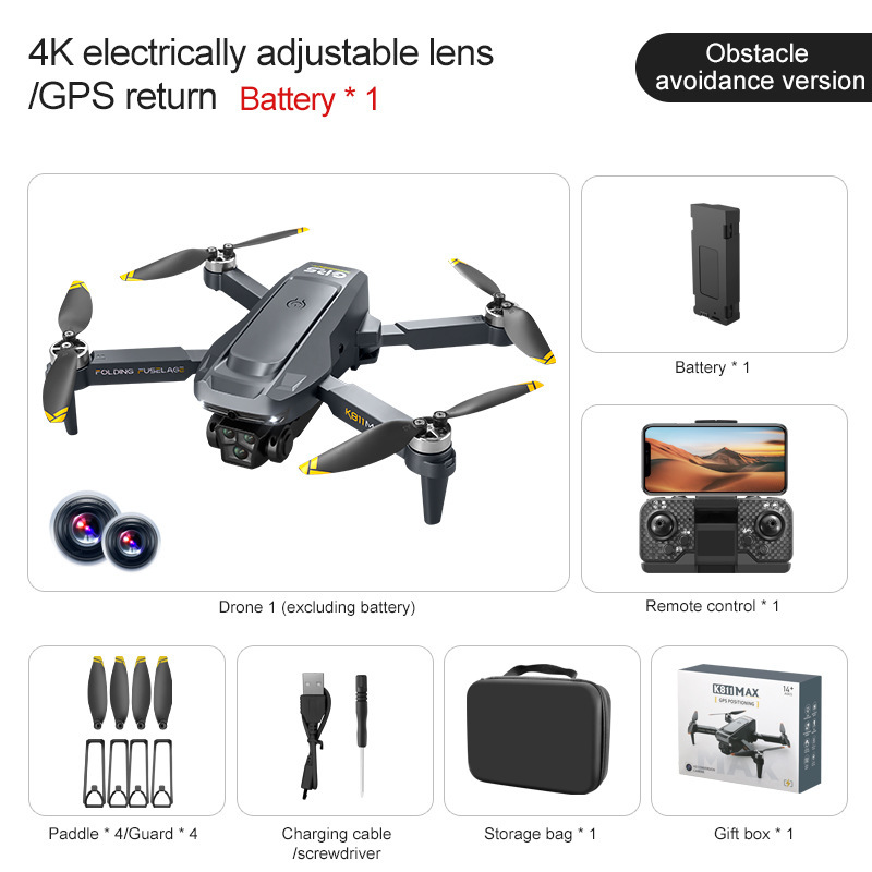 K811 MAX Drone GPS Positioning 4K HD High Definition Aerial Photography