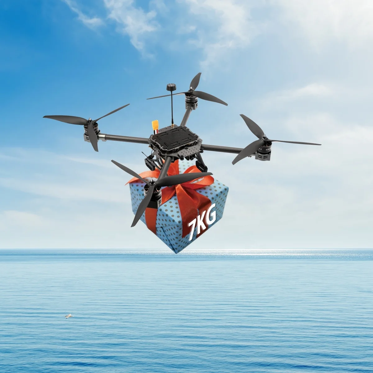 High Performance 14 Inch FPV Quadcopter with Load 7KG High Capacity UAV for Aerial Survey Long Range Remote Control Drone