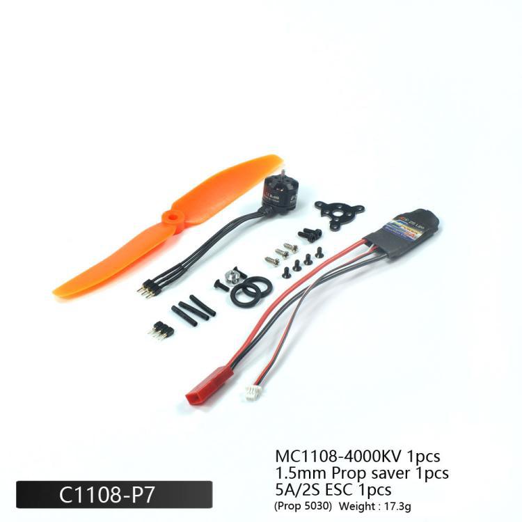 Remote Control Model Aircraft Motor Toy Fixed Wing Parts MC1108 4000KV Motor Accessories