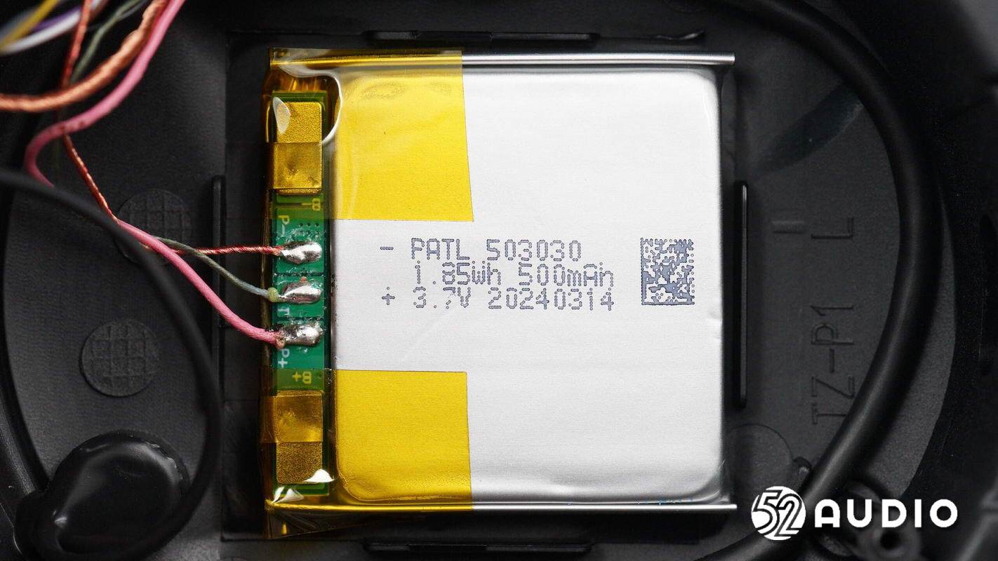 PATL小锂新能源 PATL 503030 3.7V，500mAh 1.85Wh