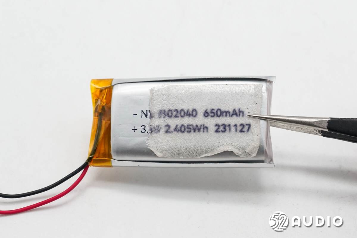 NV诺威新能源 NV 802040 3.7V，650mAh 2.4065Wh