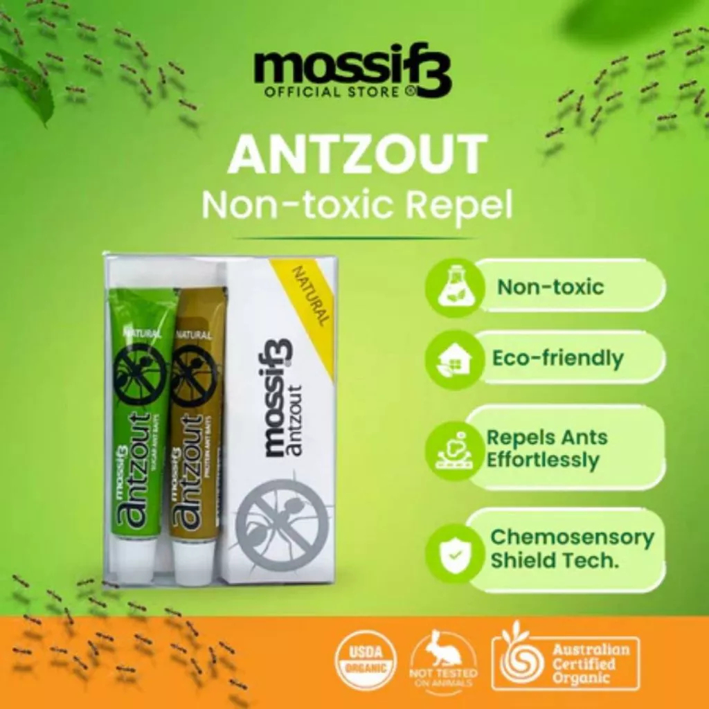 Non Toxic Ant Killer. Remove Ants' Colony. Safe for Children and Pets (2 Packs)