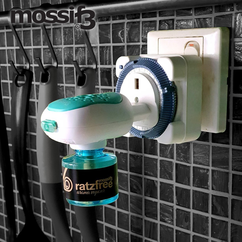 (Non Toxic) Mossif3 Ratzfree Liquid Refill Mouse Rat Repellent Natural Lemon, Use Vapor Aroma to Repel Rats