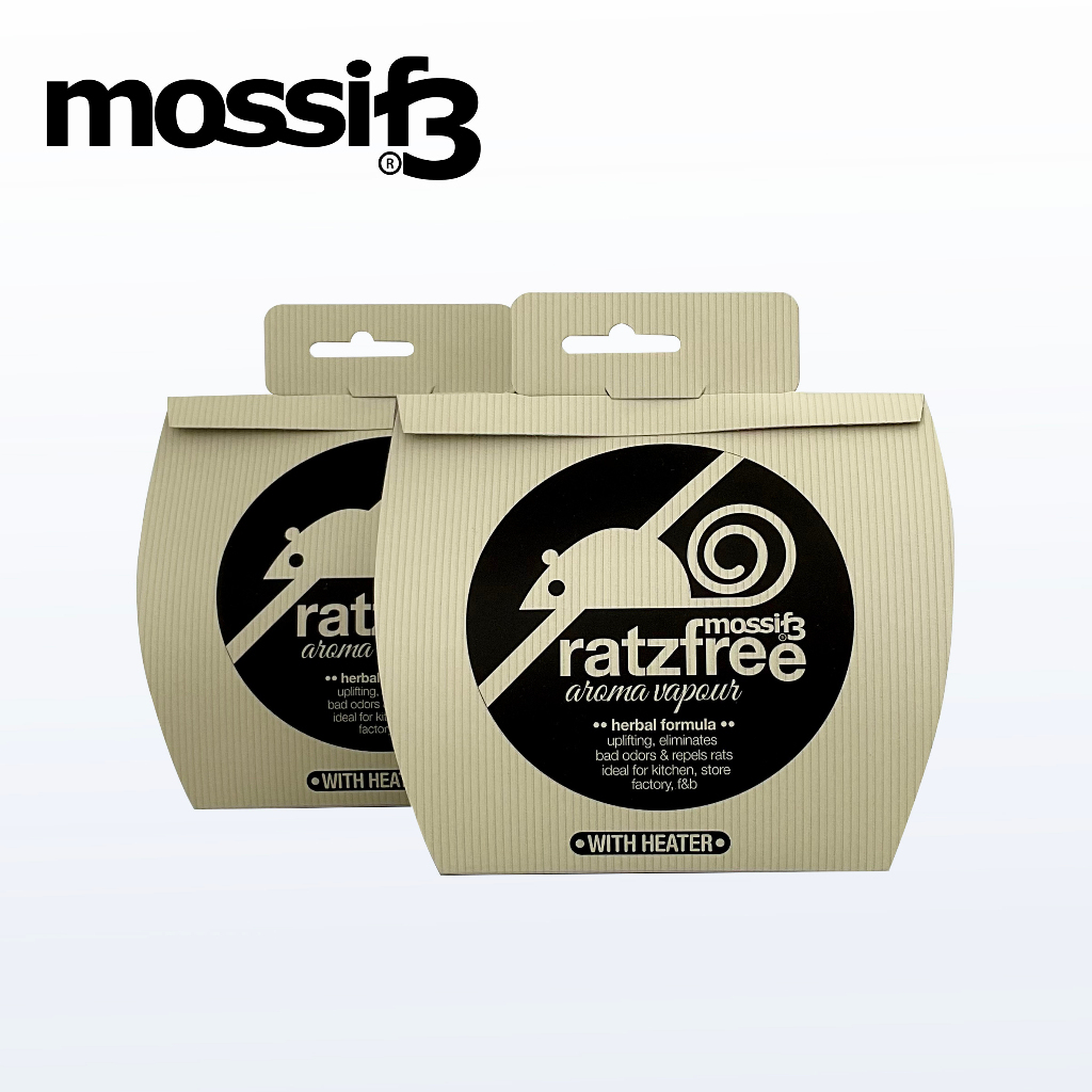 (Non Toxic) Mossif3 Ratzfree Vapor Aroma with heater, Rat Repellent Liquid, Anti Rat Mouse Safe Home