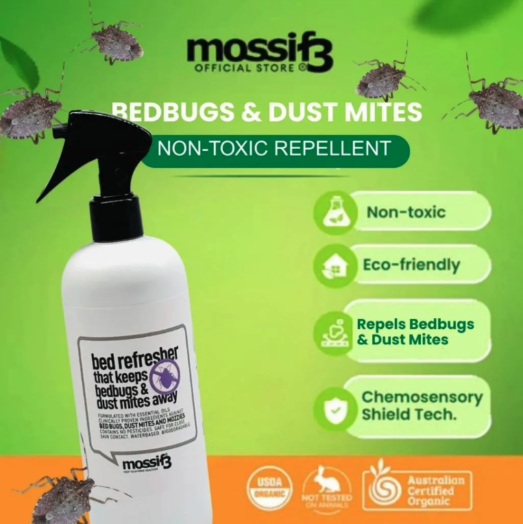 Bedbugs and Dust Mites Bed Spray Repeller Mossif3
