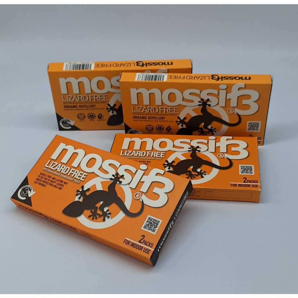 Mossif3 Lizard Repellent (Value Pack). Non Toxic, No Killing, No mess. Just Open and Place.