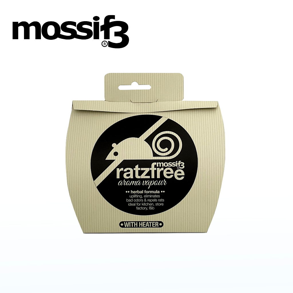 (Non Toxic) Mossif3 Ratzfree Vapor Aroma with heater, Rat Repellent Liquid, Anti Rat Mouse Safe Home