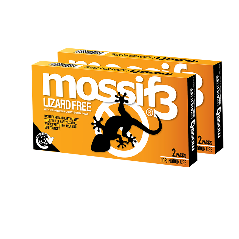 Mossif3 Lizard Repellent (Value Pack). Non Toxic, No Killing, No mess. Just Open and Place.