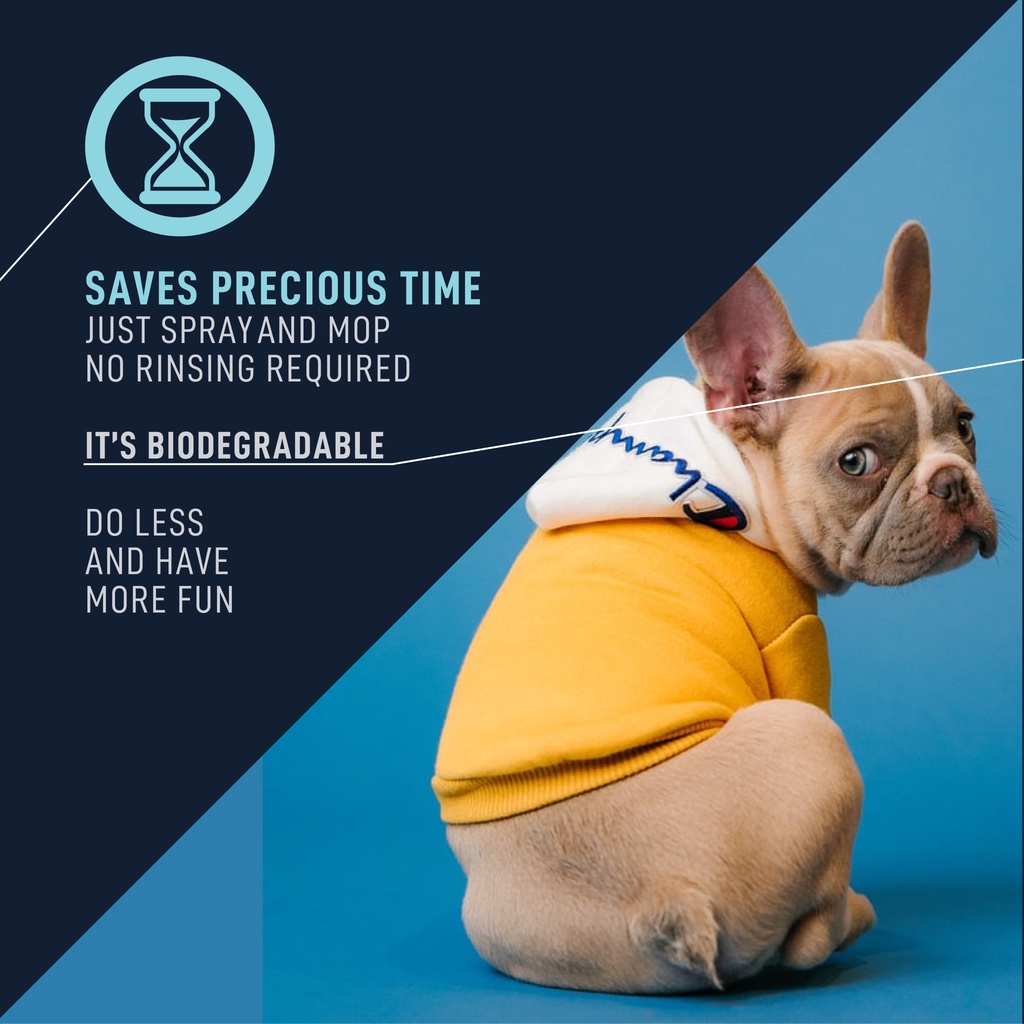 (COMBO) Mossif3 480ml Quick Mop & Quick Wipe Surface Kitchen Cleaner Spray, Repel Cockroachs & Ants, Just Spray and Wipe